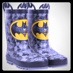 NEW-Faux-Fur Lined Rain Boots BATMAN Western Chief